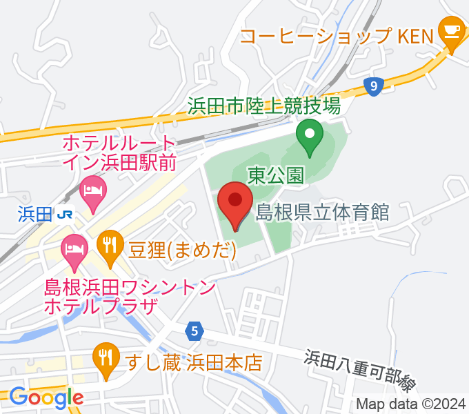 島根県立石見武道館の場所