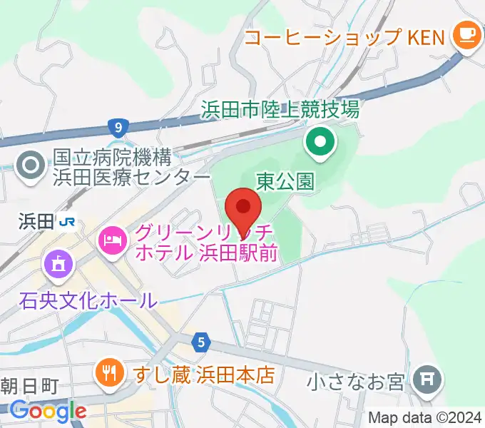 島根県立石見武道館の地図