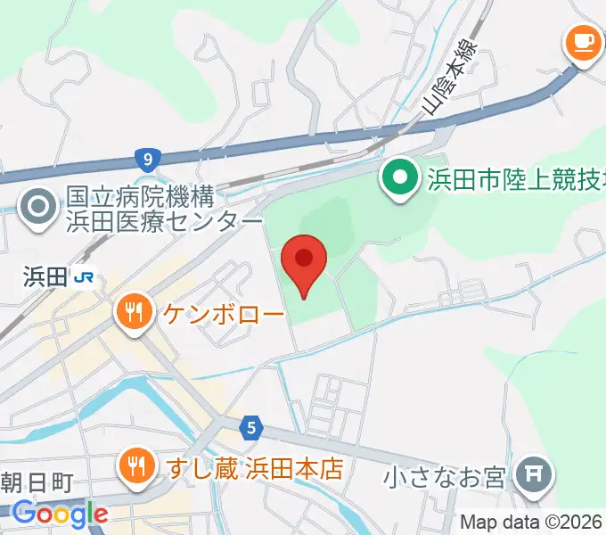 島根県立石見武道館の地図