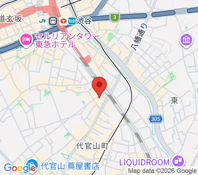 [移転]ゼロスタジオ[渋谷猿楽町]の地図