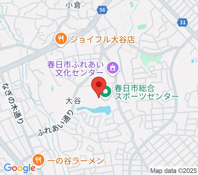 春日市総合スポーツセンターの地図