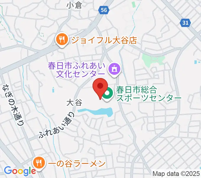 春日市総合スポーツセンターの地図