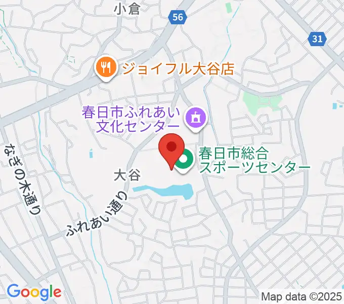 春日市総合スポーツセンターの地図