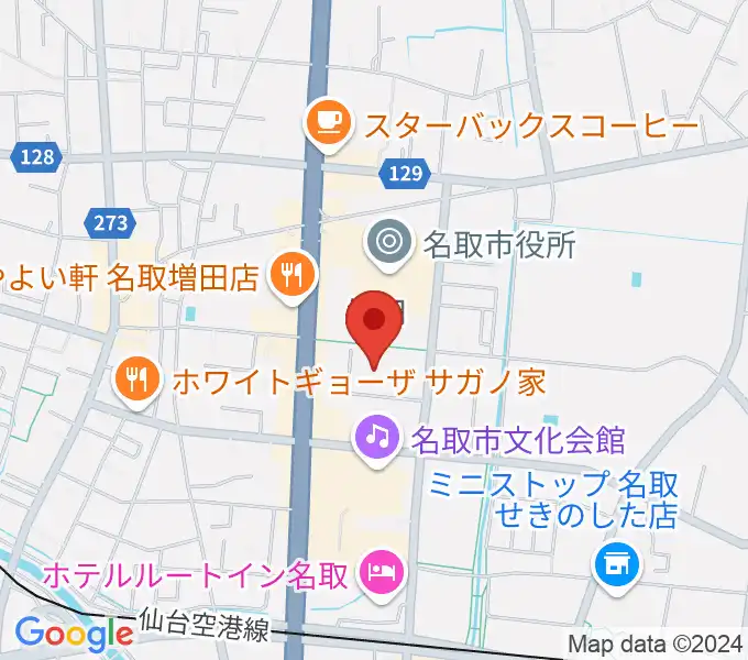 名取市民体育館の地図