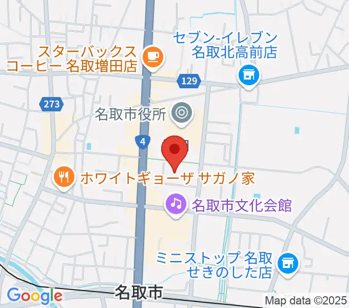名取市民体育館の地図