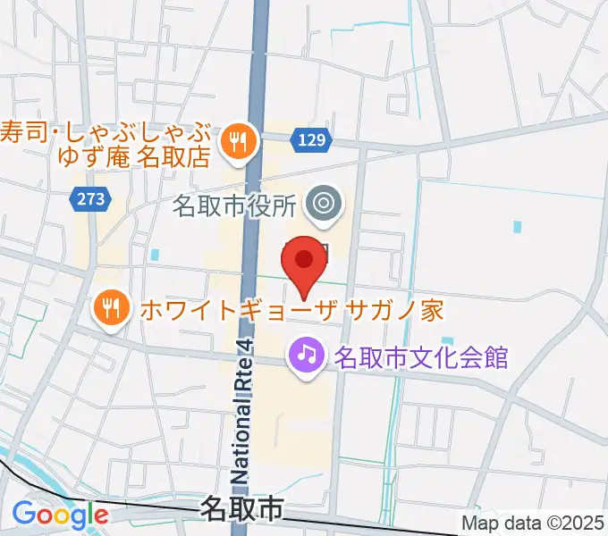 名取市民体育館の地図