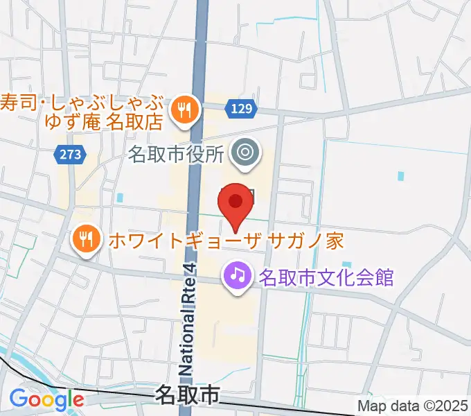 名取市民体育館の地図