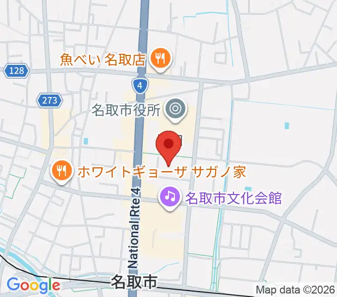 名取市民体育館の地図