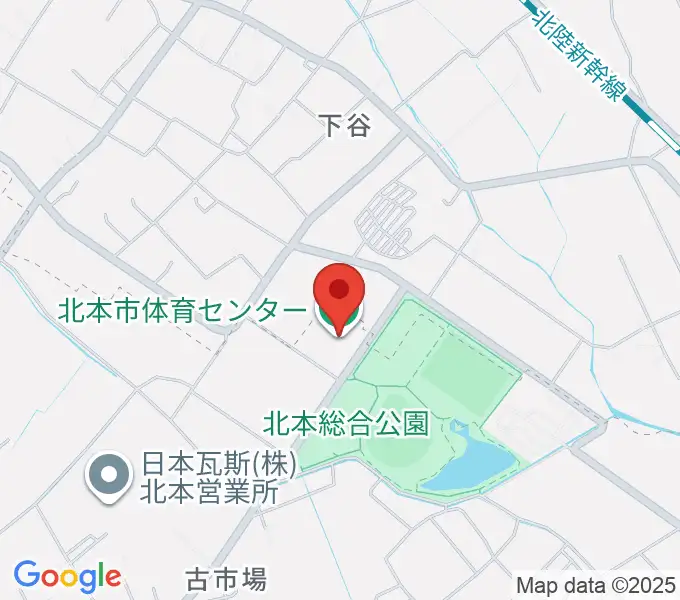 北本市体育センターの地図
