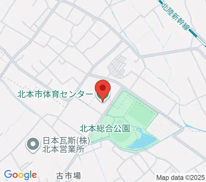 北本市体育センターの地図