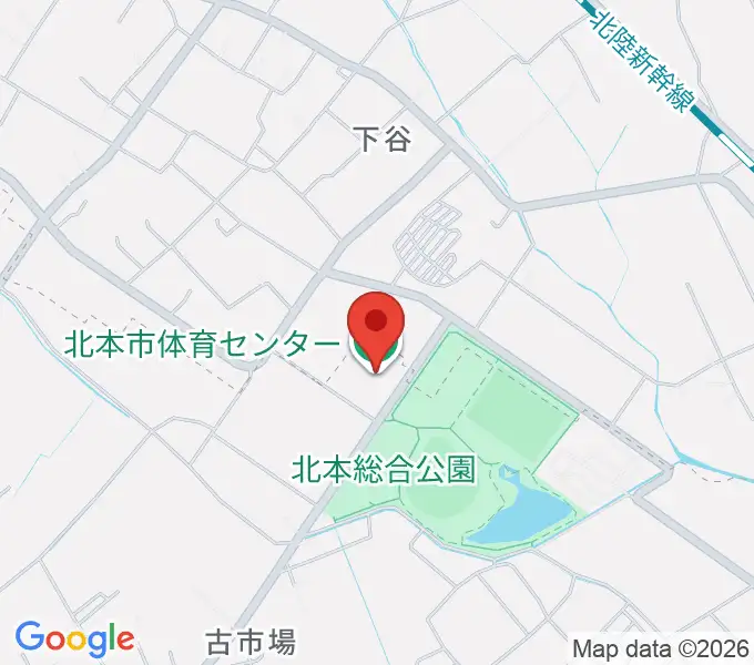北本市体育センターの地図