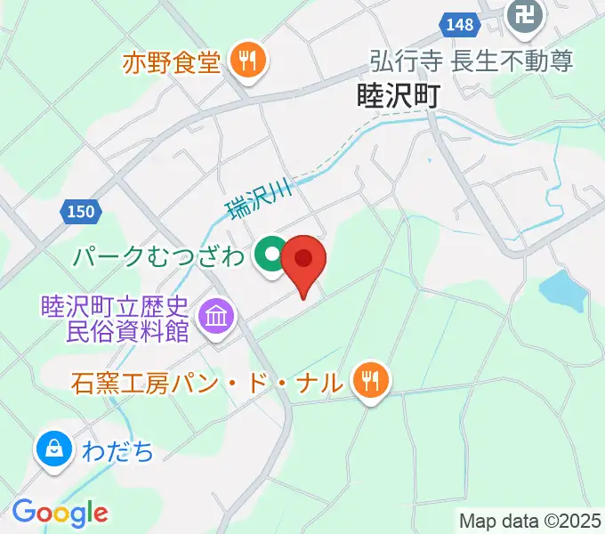 パークむつざわ睦沢町総合体育館の地図