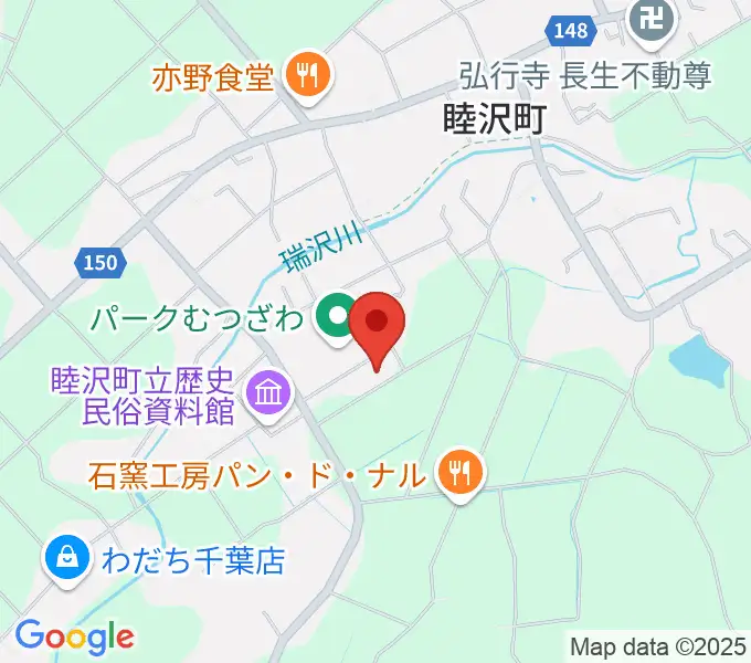 パークむつざわ睦沢町総合体育館の地図