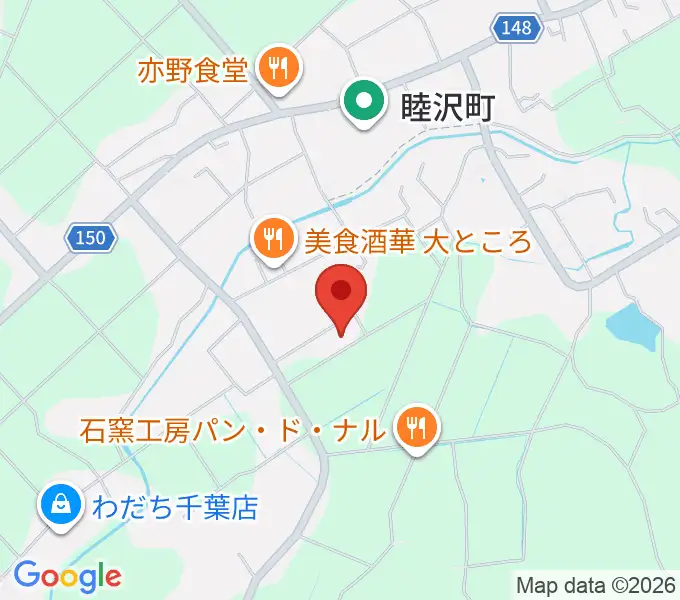 パークむつざわ睦沢町総合体育館の地図