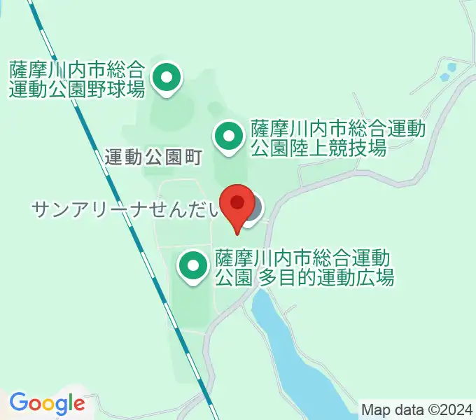 サンアリーナせんだいの地図