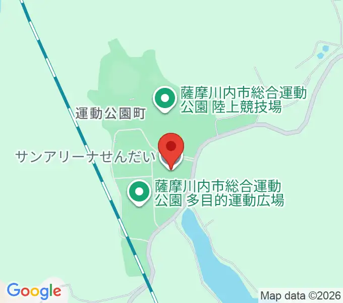 サンアリーナせんだいの地図