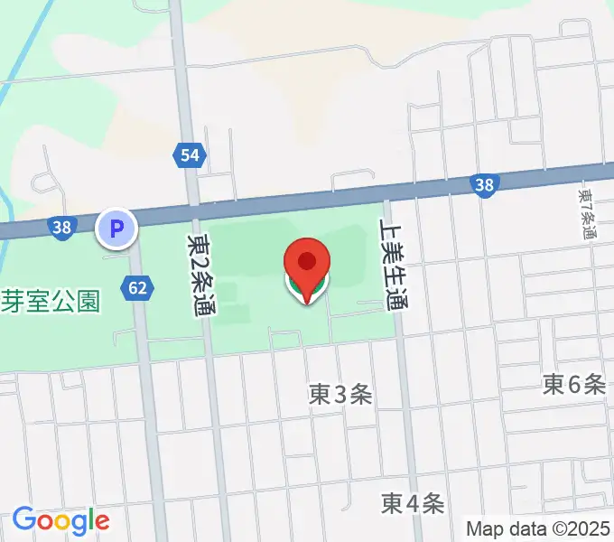 芽室町総合体育館の地図