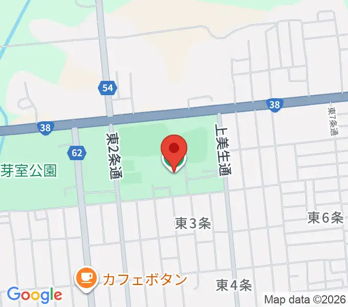 芽室町総合体育館の地図