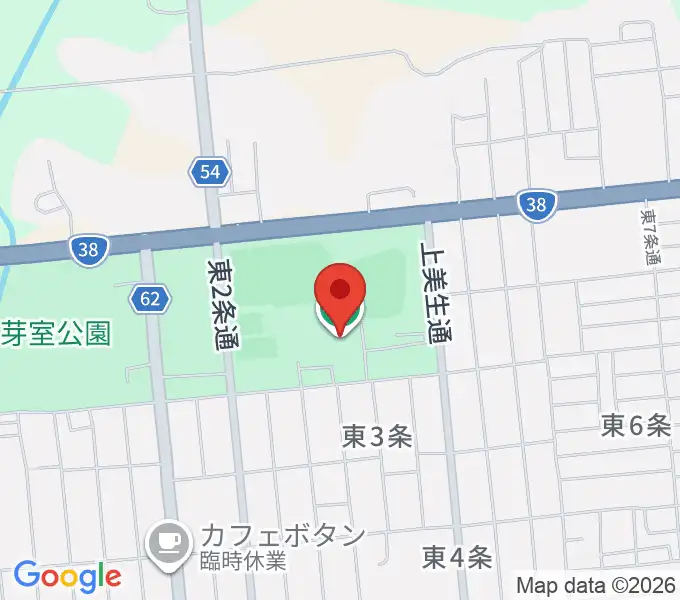芽室町総合体育館の地図
