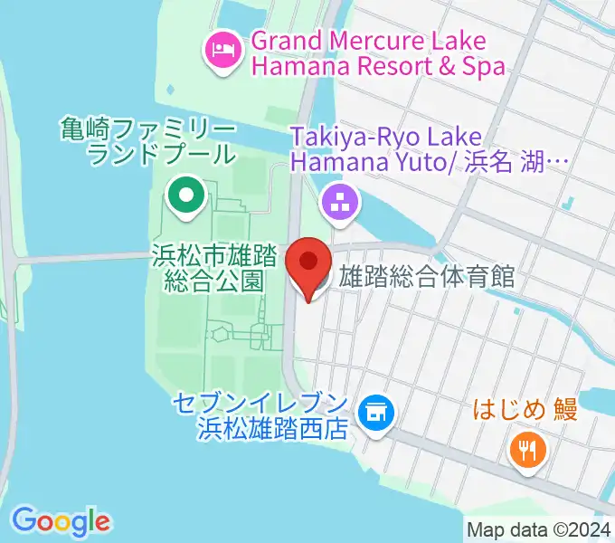 雄踏総合体育館の地図