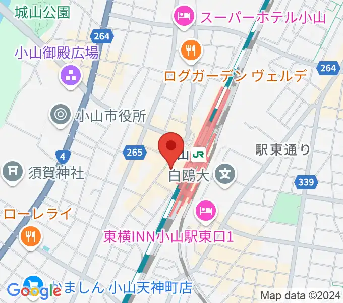 小山シネマロブレの地図