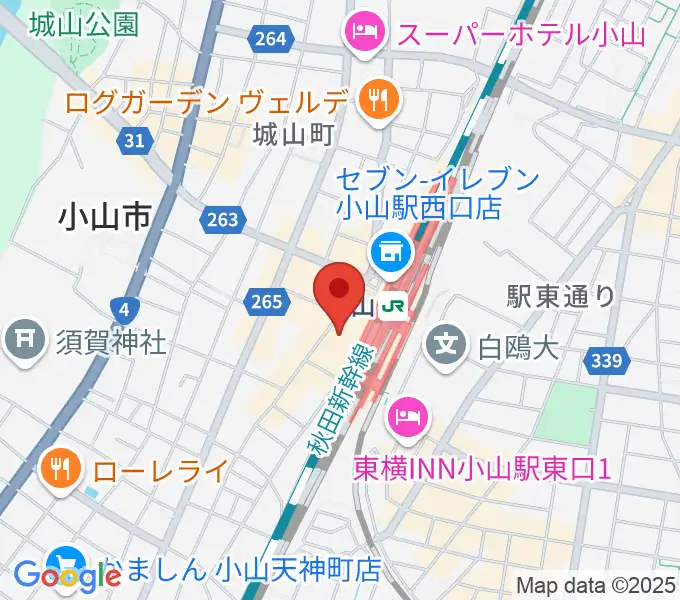小山シネマロブレの地図