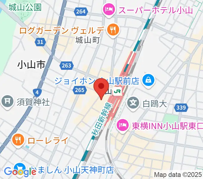 小山シネマロブレの地図