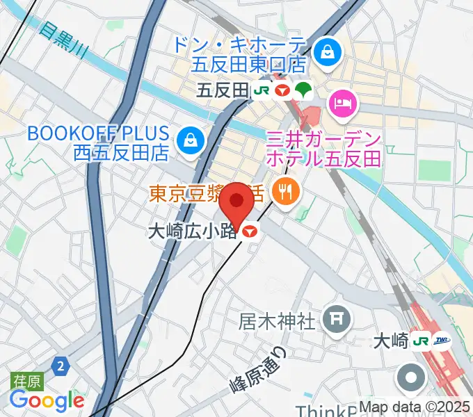 シティホール&ギャラリー五反田の地図