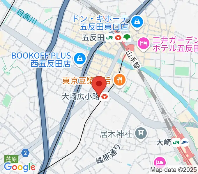 シティホール&ギャラリー五反田の地図