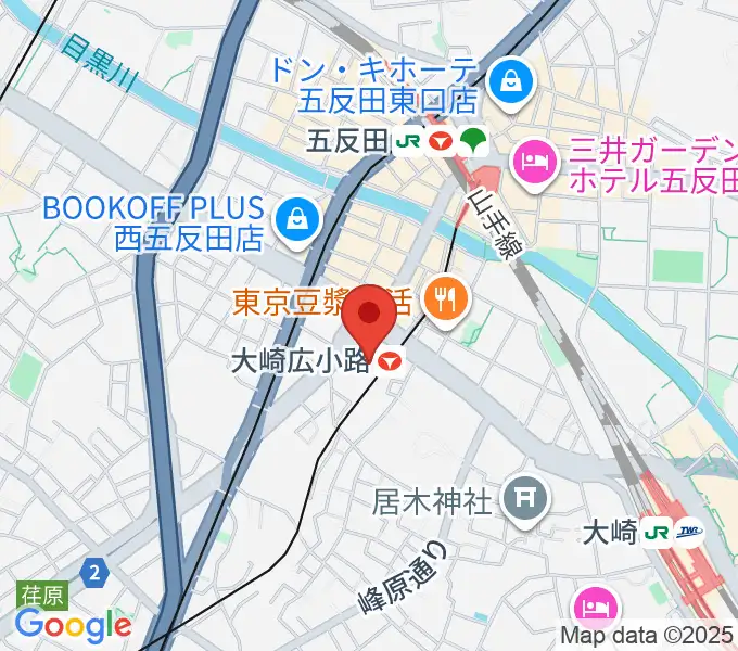 シティホール&ギャラリー五反田の地図