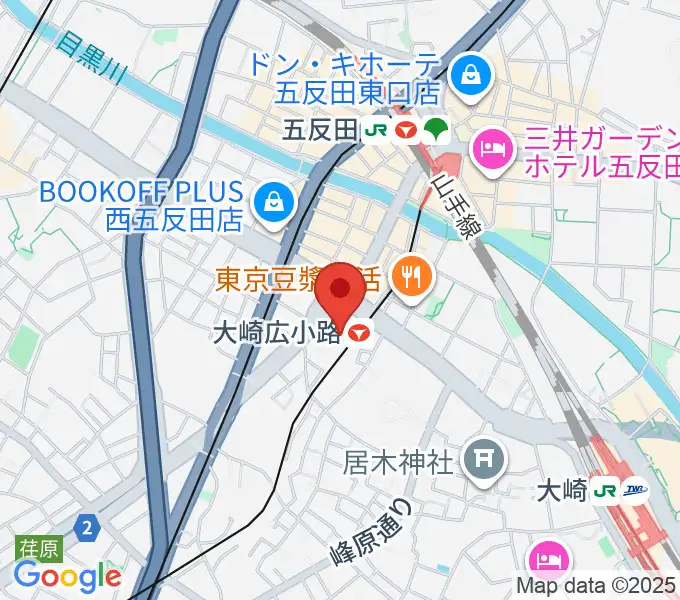 シティホール&ギャラリー五反田の地図