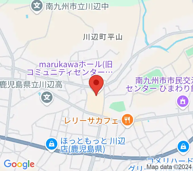 marukawaホール 川辺文化会館の地図