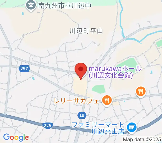marukawaホール 川辺文化会館の地図
