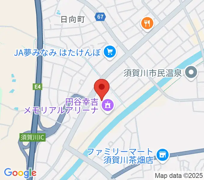 円谷幸吉メモリアルアリーナの地図