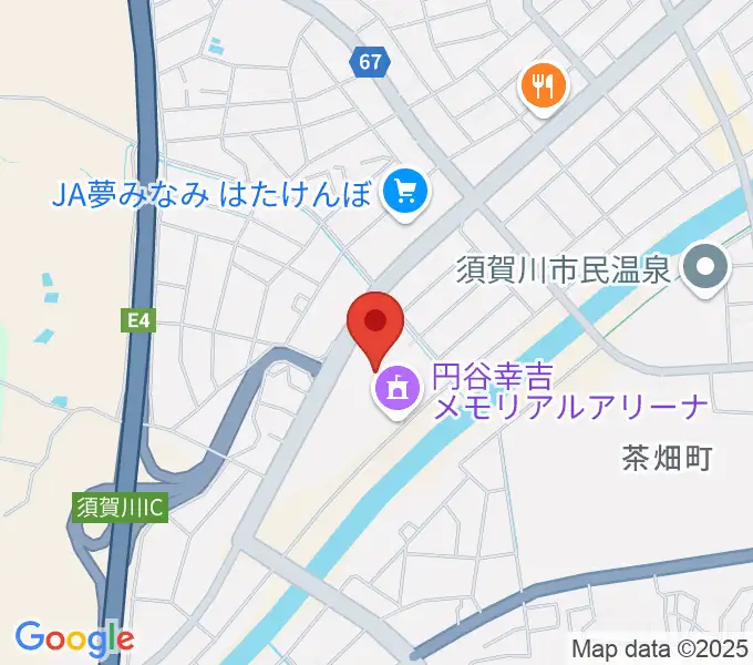 円谷幸吉メモリアルアリーナの地図