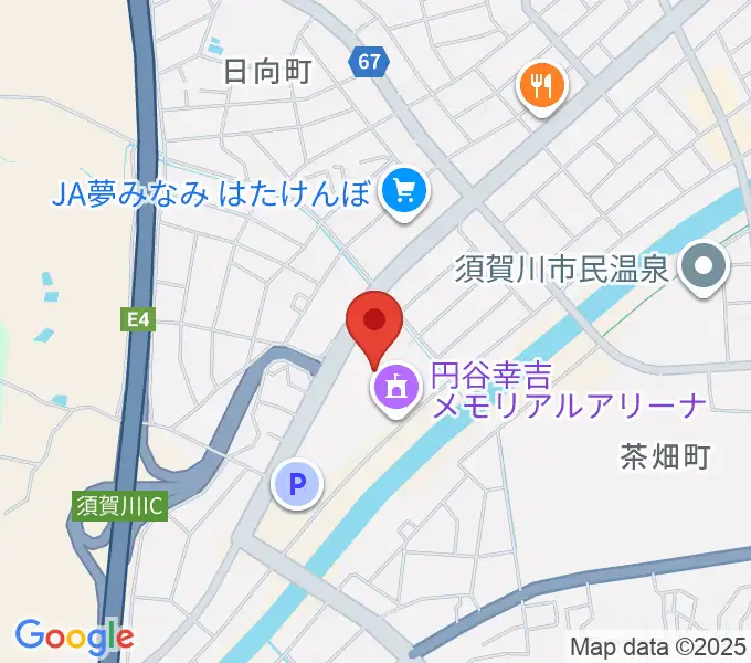 円谷幸吉メモリアルアリーナの地図
