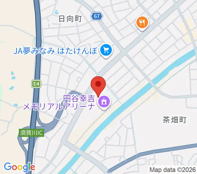 円谷幸吉メモリアルアリーナの地図