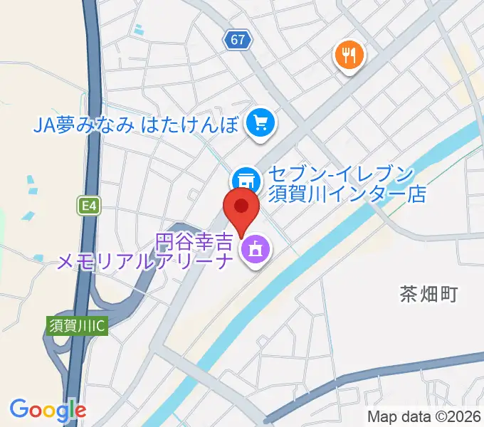 円谷幸吉メモリアルアリーナの地図