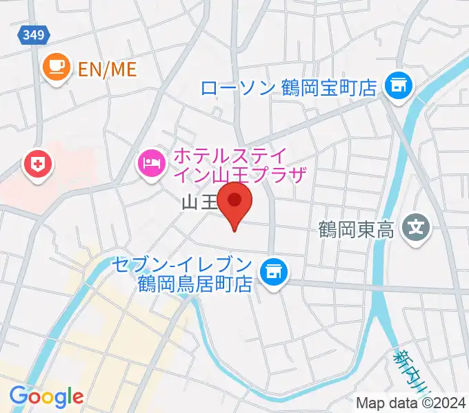 鶴岡まちなかキネマの地図