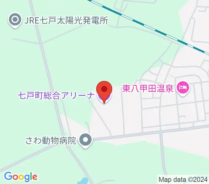 七戸町総合アリーナの地図