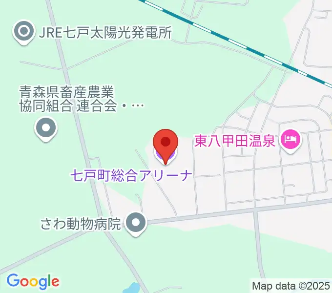 七戸町総合アリーナの地図