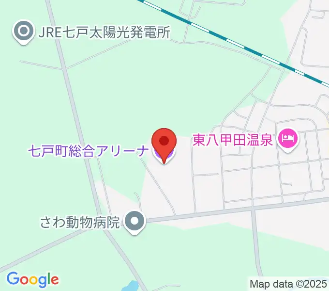 七戸町総合アリーナの地図