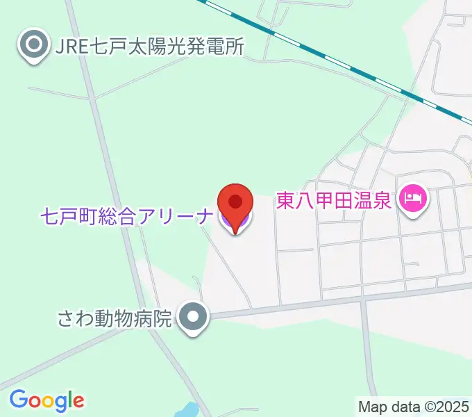 七戸町総合アリーナの地図