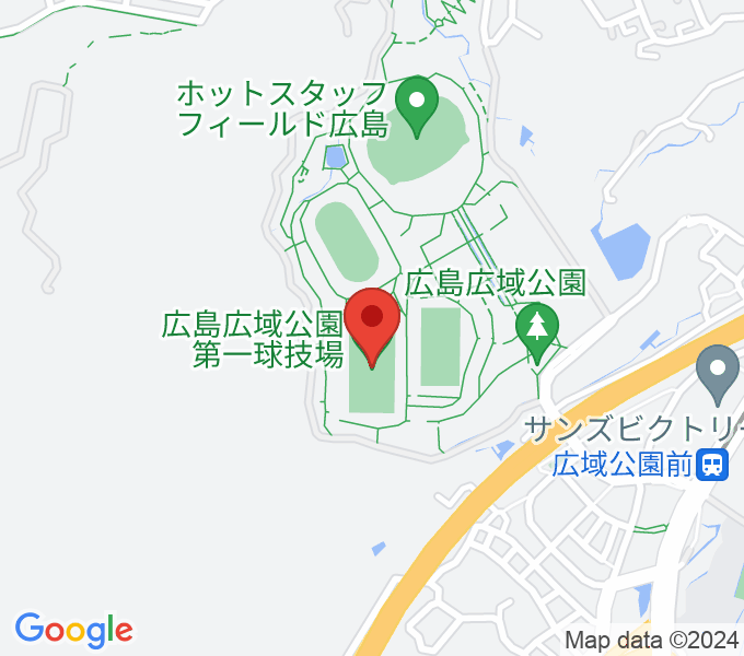 サンフレッチェビレッジ広島第一球技場の場所