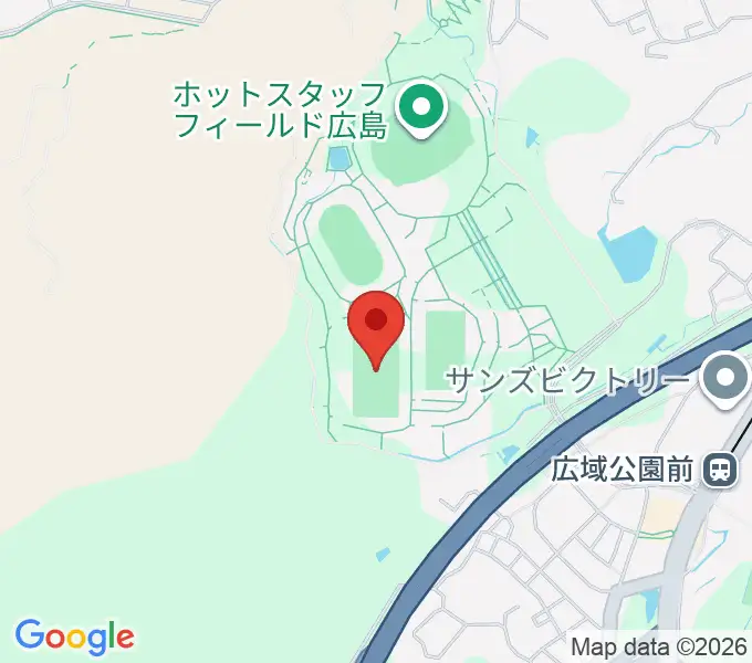 サンフレッチェビレッジ広島第一球技場の地図