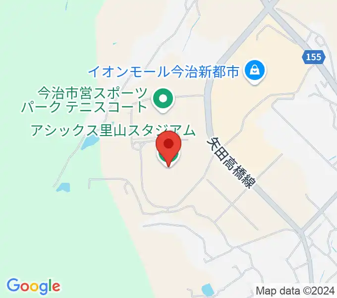 アシックス里山スタジアムの地図