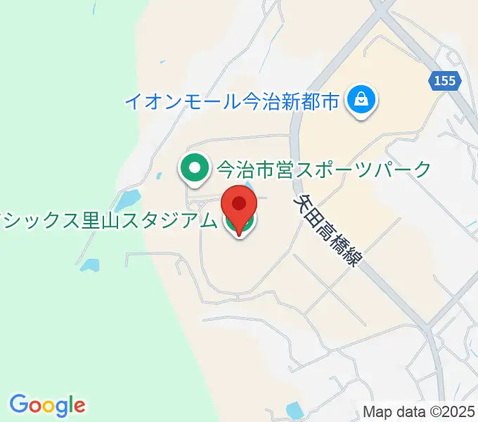 アシックス里山スタジアムの地図