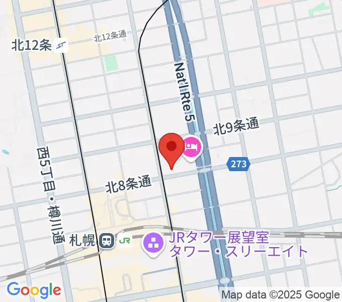 ジョブキタ北八劇場の地図