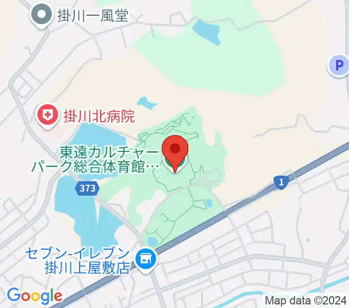 東遠カルチャーパーク総合体育館さんりーなの地図