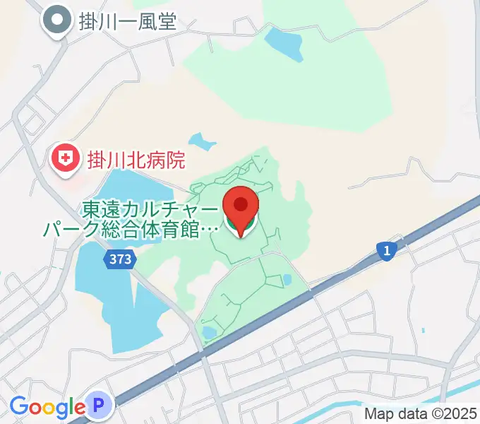 東遠カルチャーパーク総合体育館さんりーなの地図